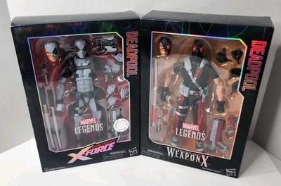 Lote de figuras de 12" de Marvel Legends - Uncanny X-Force y Agent of Weapon X Deadpool Foto 1 de 4