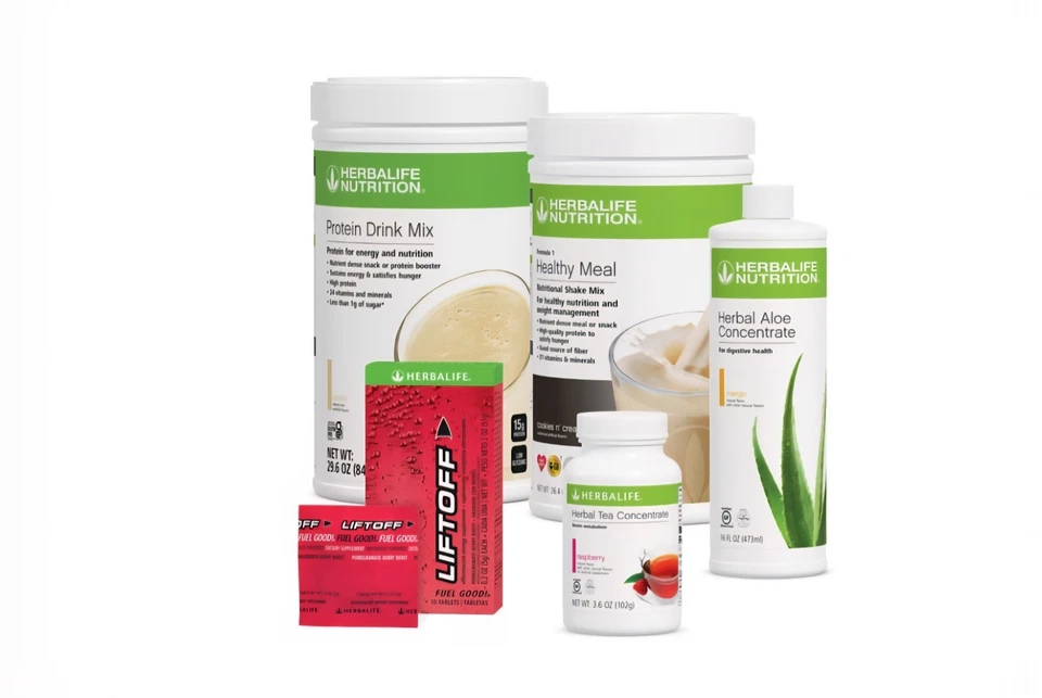 2 batidos nutricionales Herbalife Fórmula 1 780 g, concentrado de aloe, té y despegue Foto 1 de 1