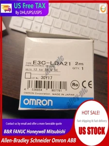 OMRON E3C-LDA21 Photoelectric Switch NEW IN BOX US Free TAX - Picture 1 of 5