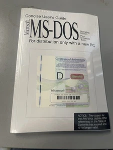 Genuine: Microsoft MS-DOS Full Version with 3.5 disks & COA New Sealed! - Picture 1 of 3