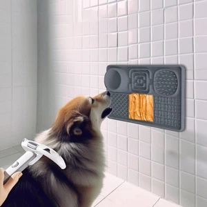 Slow Feeding Licking Mat for Cats and Dogs NonSlip Suction Cup Easy Clean - Bild 1 von 15