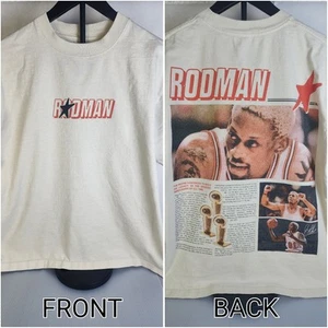 T-shirt Dennis Rodman 🏀 Chicago Bulls The Worm maglietta grafica media retrò NBA 🏆 - Foto 1 di 4