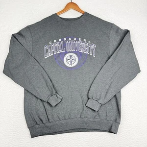 Capital University Crusaders Champion Sweatshirt Herren Large grau Rundhalsausschnitt - Bild 1 von 9