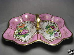 KPM PORCELAIN PLATE HAND PAINTED CONDIMENT DISH TRAY PLATTER Germany c1885 Excel - Picture 1 of 10