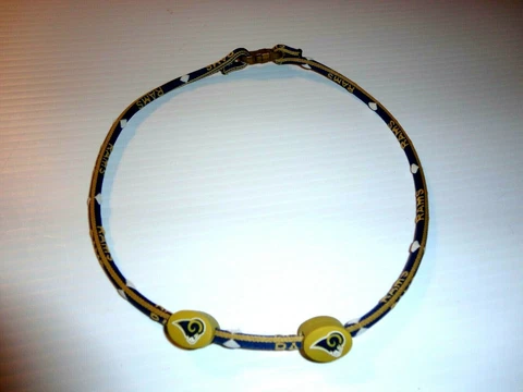 St Louis Rams NFL Rope Necklace Titanium Licensed 21 inch - FREE SHIPPING!!! Cover
