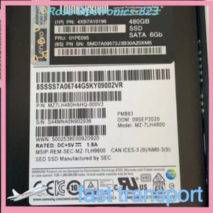 4XB7A10196 Lenovo ThinkSystem 2.5" 01PE095 480GB Entry SATA 6Gb Hot Swap SSD - Afbeelding 1 van 6