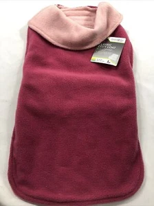 Klassischer kuscheliger Hundemantel rosa dunkelrosa wendbar M-L 16-18" gut 2 Go/61b - Bild 1 von 5