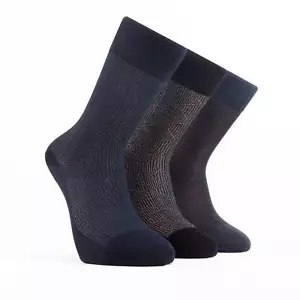 Leichte Anzugs- & Hosensocken aus Bambus für Herren - weich, atmungsaktiv (3er Pack) - Bild 1 von 10