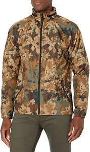 New Men's 2XL Quiksilver Camo Waterman Shell Shock Hooded Windbreaker Jacket - Picture 1 of 7