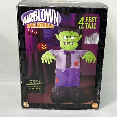 Gemmy Airblown Inflatable Frankenstein 4 Ft. AC Adapter In Box Halloween 2005 - Image 1 of 4
