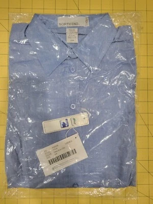 Camisa Dobby North End Damas #77028 Talla PEQUEÑA. Color: azul profundo/799  Foto 1 de 4