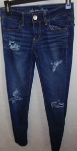 ART CLASS GIRLS JEANS - SKINNY-HIGH RISE-ANKLE LENGTH-ADJUSTABLE WAIST-SIZE 10 - Picture 1 of 3