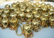 LOT OF 50 Piece Copper Brass Mini Divers Helmet With Key Chain Diving helmet New