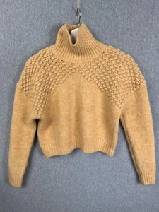 Free People Maglione Donna Extra Small Crop Bradley Pullover Collo Imbuto Texturizzato - Foto 1 di 10