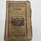 The Farmer’s Almanac 1843 Robert.B.Thomas Boston Jenks And Palmer