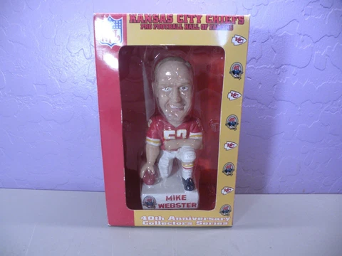 Mike Webster Kansas City Chiefs HALL OF FAME Nodder Bobblehead NFL 863 of 2500 Cover