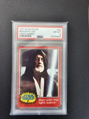 1977 STAR WARS Series 2 (Red) #99 Ben With The Light Sabre! PSA 6 - Image 1 of 2