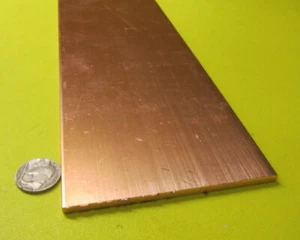 110 Copper Bar H02, 3/16" Thick x 4.00" Wide x 36 Inch Length - Picture 1 of 12