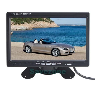 7" LCD TFT Big Screen Car Rear View Monitor 2CH Video For DVD & Reversing Camera - Image 1 of 4
