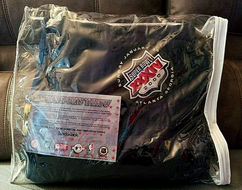 NFL SUPER BOWL XXXIV 2000 Special MicroFiber Soft Fleece Throw Blanket 50" X 60" Cover