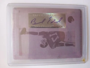 2005 Topps Bowman Chrome Pink Printing Press Plate One Of One Braylon Edwards - Picture 1 of 2