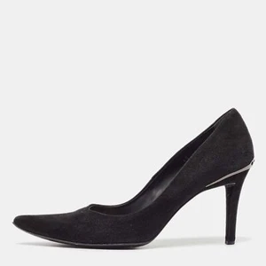 Tod's Black Suede Pointed Toe Pumps Size 40 - Picture 1 of 9