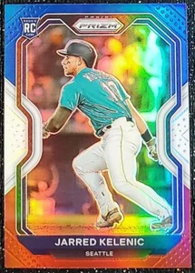 Jarred Kelenic 2021 Panini Prizm Rookie red/white/blue refractor - Picture 1 of 2