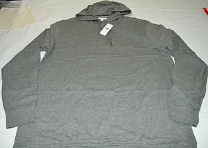 Lacoste Herren Pullover Kordelzug Kapuze Pulli Jacke hellgrau Gr. 3XLB Neu mit Etikett - Bild 1 von 5