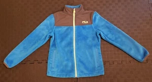 Fila Sport Boys Long Sleeve Fleece Full Zip Jacket Blue Gray Size XS/S (7/8) - Picture 1 of 9