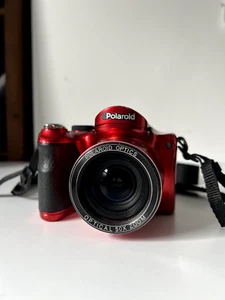 Polaroid iS2634 Red 16MP Digital Camera 26x Optical Zoom Lens Rare Spares Parts - Picture 1 of 10