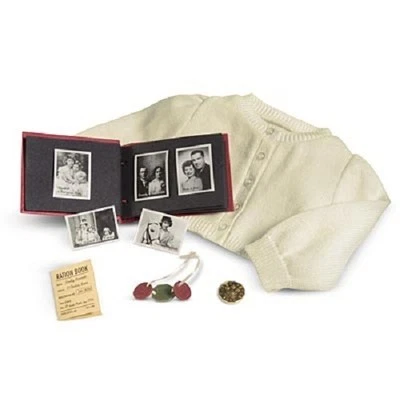 American Girl EMILY'S Emily ACCESSORIES sweater scrapbook + friend of Molly