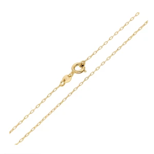 Halskette - Damen - Zwangsgeflecht - fein - 750/1000 Gelbgold plattiert - 40 cm - Bild 1 von 4
