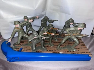 Marx REPRO 6 Inch WWII German Soldier Figure Lot of 8 Poses - Picture 1 of 5