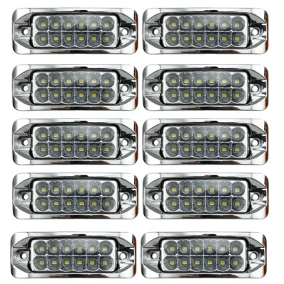 12-LED Auto KFZ Frontblitzer Blitzlicht Warnleuchte LKW Strobe Licht 12V 24V - Bild 1 von 4