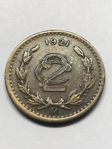 1921 Mexico 2 Centavo XF+ #13167 - Picture 1 of 2