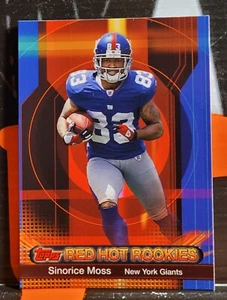 2006 TOPPS RED HOT ROOKIES ** SINORICE MOSS ** #10 " GIANTS " - Picture 1 of 2