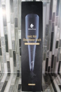 MicroPure Ionic Hair Straightener Brush Model S102 Black - Picture 1 of 8