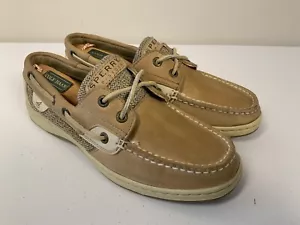 Zapato de barco Sperry Top Sider para mujer Bluefish 2 ojos lino/avena 9276619 EE. UU. 7 UE 37,5 - Imagen 1 de 13