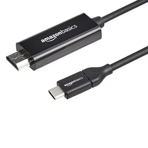 Amazon Basics USB-C to HDMI adapter cable (Thunderbolt 3 compatible) 4K @30 Hz - - Zdjęcie 1 z 4