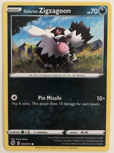 Pokemon Champion's Path Galarian Zigzagoon 35/73 casi nuevo/m - Imagen 1 de 1