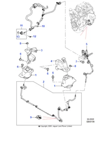 GENUINE JAGUAR - T2H52322 - ENGINE MOUNTING - Picture 1 of 3
