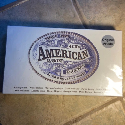 American Country Legends Music Collection 4 CD Jewel Case Box Set 72 Songs New - Image 1 of 3