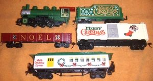 Bachmann White Christmas Express Electric Train Set HO Scale Train & Cars ONLY - Picture 1 of 4