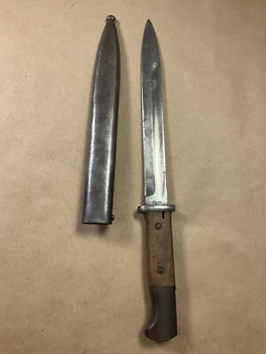 WWII German K98 Mauser Bayonet with Scabbard ~ 42 agv ~ Matching Numbers  - Image 1 of 4