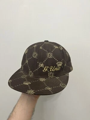 Camiseta de rap gorra marrón con estampado integral unidad G de colección rara de los 90 Foto 1 de 4