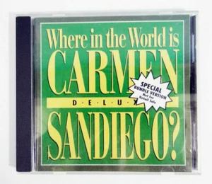 Where In The World Is Carmen Sandiego Deluxe Computer PC CD-ROM Game 1992 - Picture 1 of 3