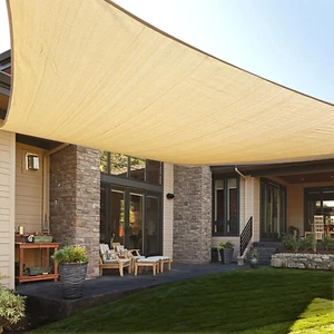 Tenda da Sole Rettangolare 10' x 13' Vela Tettoia Blocco UV Vele per Esterno Pa... - Foto 1 di 12