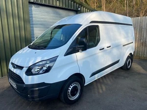 2016 66 FORD TRANSIT CUSTOM 2.0 TDCI L2 H2 LWB HIGH ROOF VAN 73K WHITE - Picture 1 of 18