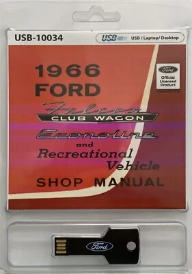 Ford Falcon Club Wagon 1966, Econoline Shop Manual (USB) Foto 1 de 4