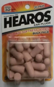 RARE! OLD DESIGN! HEAROS Ultimate Softness, 20 pairs, 32 NNR., Ear plugs, #2525 - Picture 1 of 2